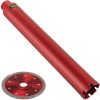 VEVOR Diamond Core Drill, 2.5"/63mm Diameter Core Drill Bit, 14"/355mm Concrete Core Drill Bit, 5/8"-11 Thread Core Bit, Wet Drill Core Bits w/a Blade