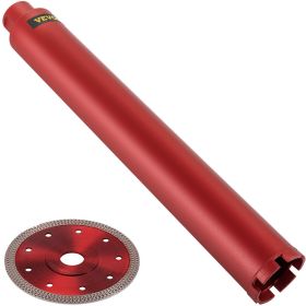VEVOR Diamond Core Drill, 2.5"/63mm Diameter Core Drill Bit, 14"/355mm Concrete Core Drill Bit, 5/8"-11 Thread Core Bit, Wet Drill Core Bits w/a Blade