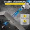 VEVOR Dry Core Drill Bit, 1.5" / 38.1 mm Diameter 5/8"-11 Threaded, 9.5" / 241.3mm Depth Diamond Coring Bore Tool with a Pilot Bit & 4.5" Blade